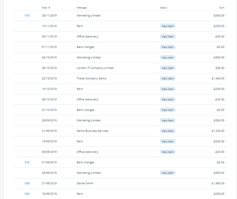 Recording transactions through bank feeds | Bokio